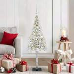 J&otilde;ulupuu koos 150 LED-iga koos alusega Valge 120 cm PE ja teras