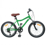 Laste Bike 20 Tolli 6-Speed vanuses 6-11 aastat Roheline
