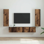 TV Seina Kapp 2 tk Vana puit 30 x 31 x 100 cm Tehispuit
