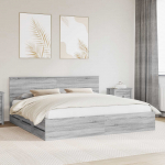 Voodiraam sahtliga peaga hall sonoma 200 x 200 cm inseneripuit