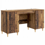 Laud riiuliga uksega Vana puit 142,5 x 50 x 75 cm Tehispuit