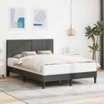 Voodi raam peaga Tumehall 140 x 190 cm Korter kangas