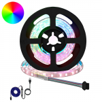 LED Ribad 12 pcs Must ja l&auml;bipaistev 750 mm Vask ja plastik
