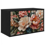 Seinale paigaldatav TV kapp BORNE 69 x 33 x 40 cm Must tamm