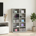 CD kapp Betoonhall 65 x 23,5 x 97,5 cm Tehispuit