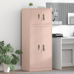 Hoiukapp 2 tk Roosa 60 x 40 x 145 cm Teras Lukustatav