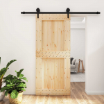 Liuguks naturaalne ja must 90 x 210 cm tahke m&auml;nnipuit