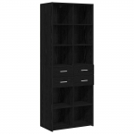 Raamatukapp Must tamm 30 x 42.4 x 185.2 cm