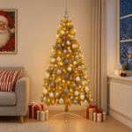Kunstkuusk koos j&otilde;ulukuuliga 210 cm 300 LED-i Soe valge