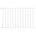 Aiapaneel, pulberv&auml;rvitud teras 1,7 x 1,25 m valge