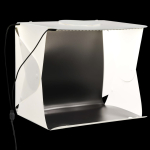 Kokkupandav led fotostuudio valguskast 40x34x37 cm plast, valge