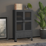 Industriaalne hoiukirst, antratsiithall, 70x40x115 cm, metall