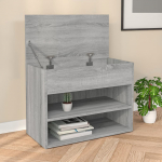 Jalatsipink, hall sonoma tamm, 60 x 30 x 45 cm, tehispuit