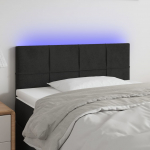 LED-voodipeats, must, 80x5x78/88 cm, samet