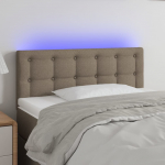 LED-voodipeats, pruunikashall, 80x5x78/88 cm, kangas
