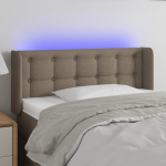 LED-voodipeats, pruunikashall, 103x16x78/88 cm, kangas