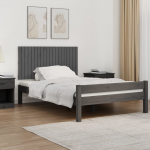 Seinale kinnitatav voodipeats, hall, 127,5x3x60 cm, m&auml;nnipuit