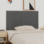 Seinale kinnitatav voodipeats, hall, 166x3x90 cm, m&auml;nnipuit