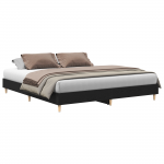 Voodiraam must tamm 160x200 cm tehispuit