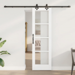Liuguks valge 61 x 198.5 cm puit ja metall