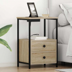 &Ouml;&ouml;lambi kapp 2 tk sonoma tamm 40 x 31 x 60 cm tehispuit