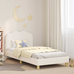 Laste voodiraam peatoega peaga cream 80 x 200 cm Lammaste riie