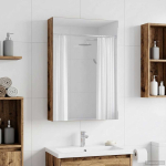 Vannitoa peeglikapp Vana puit 40 x 10,5 x 60,5 cm Tehispuit