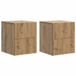 Seinale kinnitatav &ouml;&ouml;tis 2 pcs Artisan tamm 33 x 34,5 x 40 cm