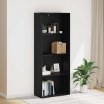 Iseseisev riiul Must tamm 60 x 30 x 151,5 cm Tehispuit