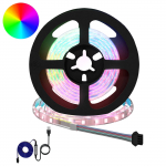 LED Ribad 12 pcs Must ja l&auml;bipaistev 1200 mm Vask ja plastik