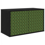 Seinale paigaldatav TV kapp GELEEN 69 x 33 x 40 cm Must tamm