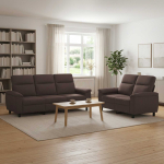 Diivanikomplekt 2 pcs Tume pruun kangas