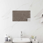 LED vannitoa peegel L&auml;bipaistev 50 x 30 cm karastatud klaas