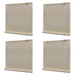 Naturaalsed bambusrulood 4 tk, 120 x 160 cm