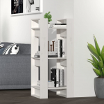 Raamaturiiul/ruumijagaja, valge, 41 x 35 x 91 cm, m&auml;nnipuit