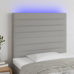 LED-voodipeats, helehall, 100x5x118/128 cm, kangas