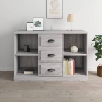 Puhvetkapp, hall sonoma tamm, 104,5 x 35,5 x 67,5 cm, tehispuit