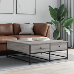 Diivanilaud, hall sonoma tamm, 100 x 99 x 40cm, tehispuit