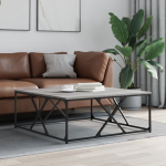 Kohvilaud, hall sonoma tamm, 100x100x40 cm, tehispuit