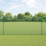 Keevitatud traafikaitse koos 11 u postiga roheline 1.5x25 m teras
