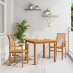 S&ouml;&ouml;gitool 2 tk Pruun 62 x 55 x 94 cm Tugev teakpuit