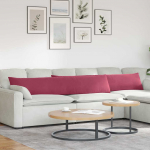 Diivanipadjad 2 tk veinpunane 200 x 40 cm korter kangas