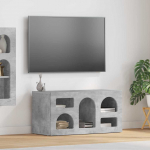 Telerikapp Betoonhall 80 x 35 x 40 cm Tehispuit