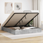 Ottomani voodiraam Betoon 203 x 180 x 25 cm T&ouml;&ouml;deldud puit