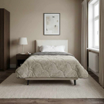Talve tek Helehall 135 x 200 cm Mikrokiud ja Teddy villa