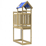 M&auml;ngutorni pruun 52,5 x 110,5 x 215 cm tugev immutatud puit