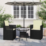 Istme ja seljatoe padjad 2 pcs Kreemjas 47 x 45 x 2 cm