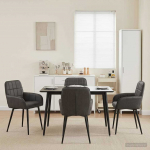 S&ouml;&ouml;gitoa Toolid 4 pcs Kunstnahk Must 57 x 50 x 85 cm