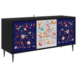 Telerikapp MAINZ 102 x 33 x 51 cm Must tamm Tehispuit