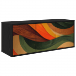 Seinale paigaldatav TV kapp BONN 102 x 33 x 40 cm Must tamm